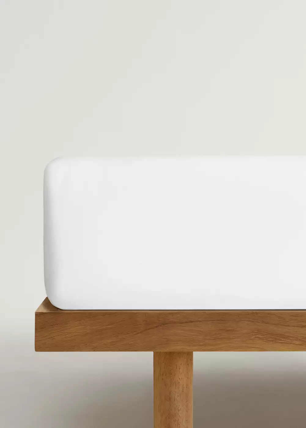 Drap-housse lin lavé lit 135 cm, MANGO HOME