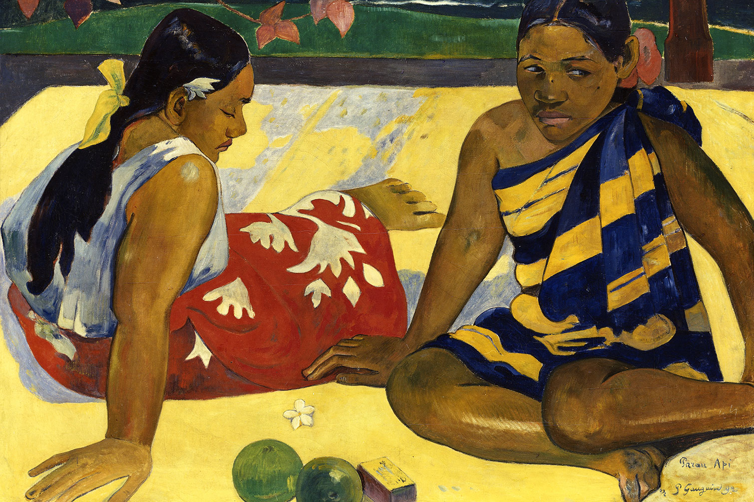 Tableau célèbre Paul Gauguin - Parau api, HEXOA