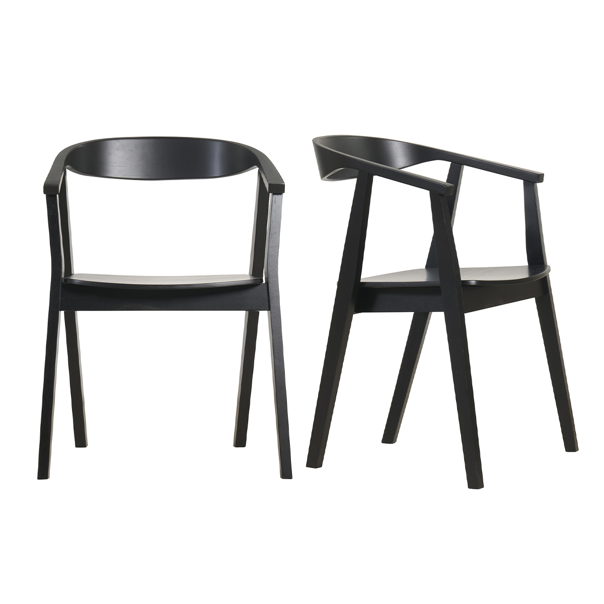 Chaises scandinaves en bois (lot de 2) BAHIA, MILIBOO