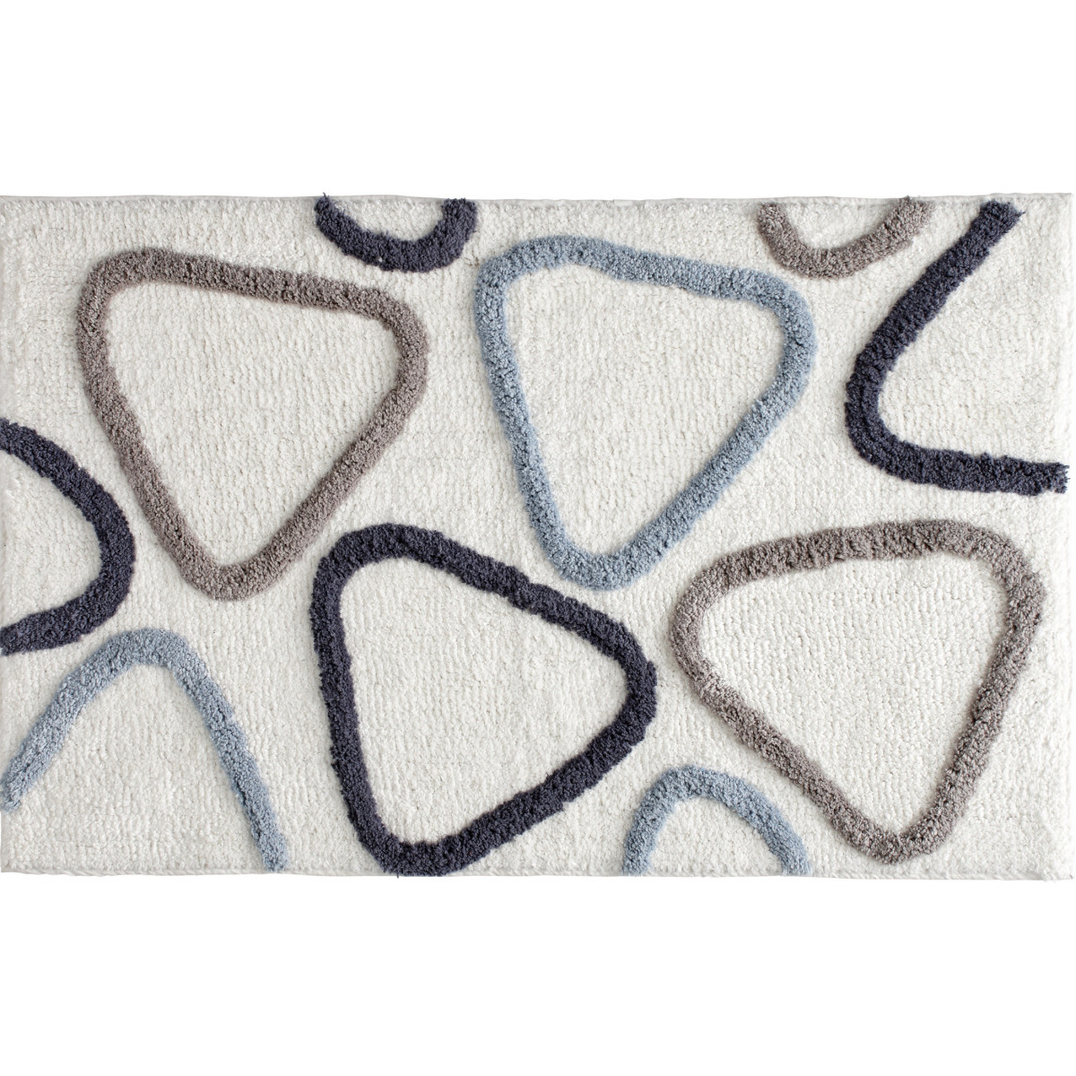 Tapis de bain triangle en coton tufté ASTER, GUY LEVASSEUR