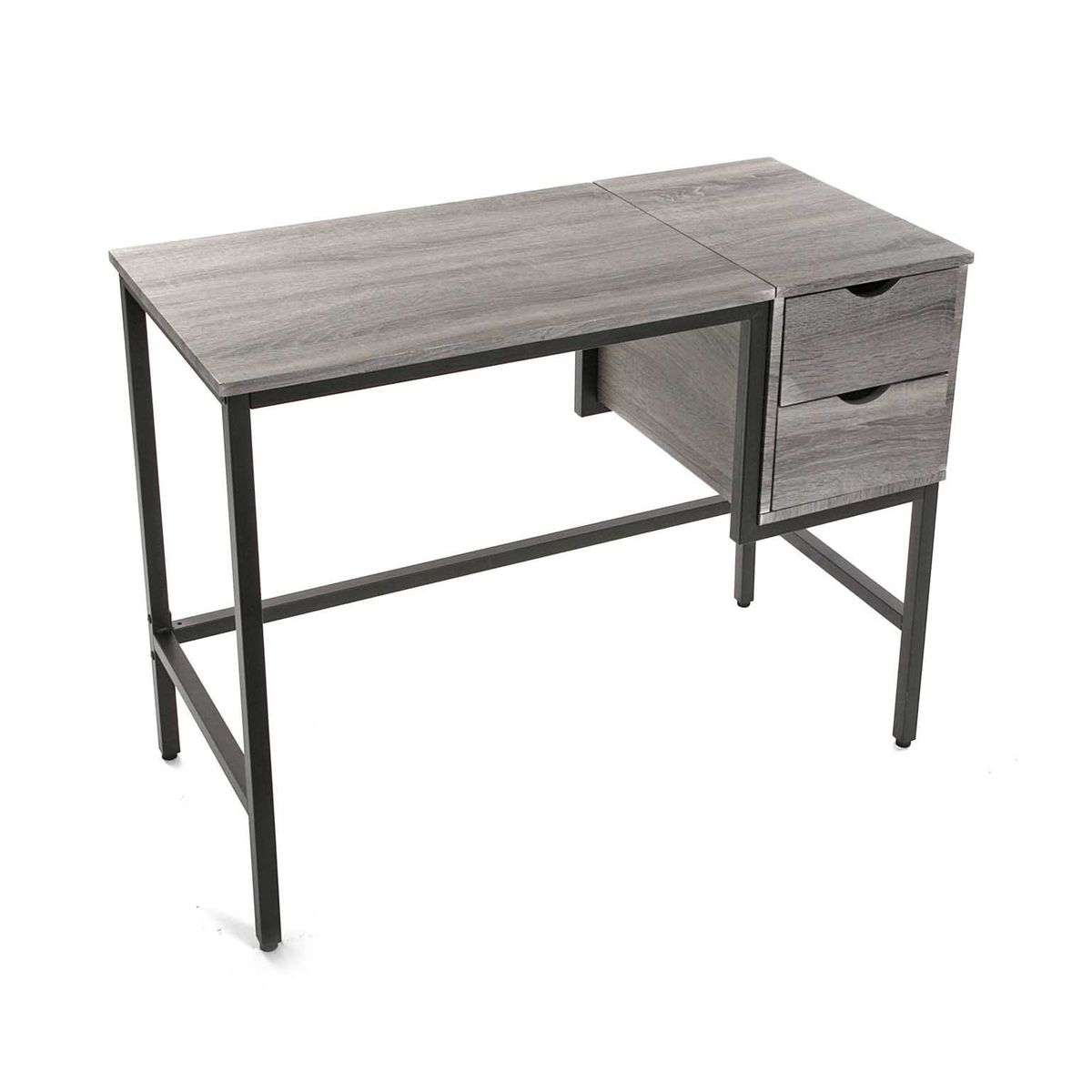bureau industriel en bois et metal kenny