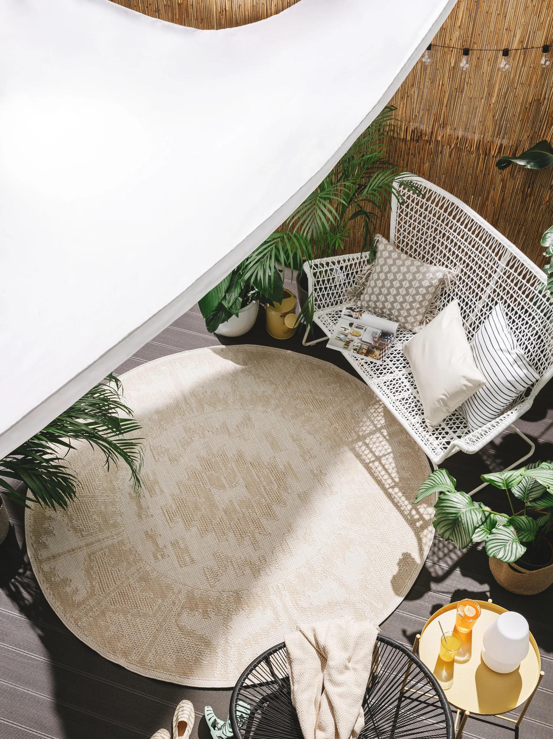 Tapis rond d'extérieur & intérieur BRONCO, BENUTA 