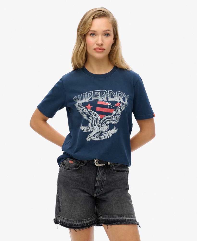 T-shirt Varsity Décontracté à Ornements, SUPERDRY