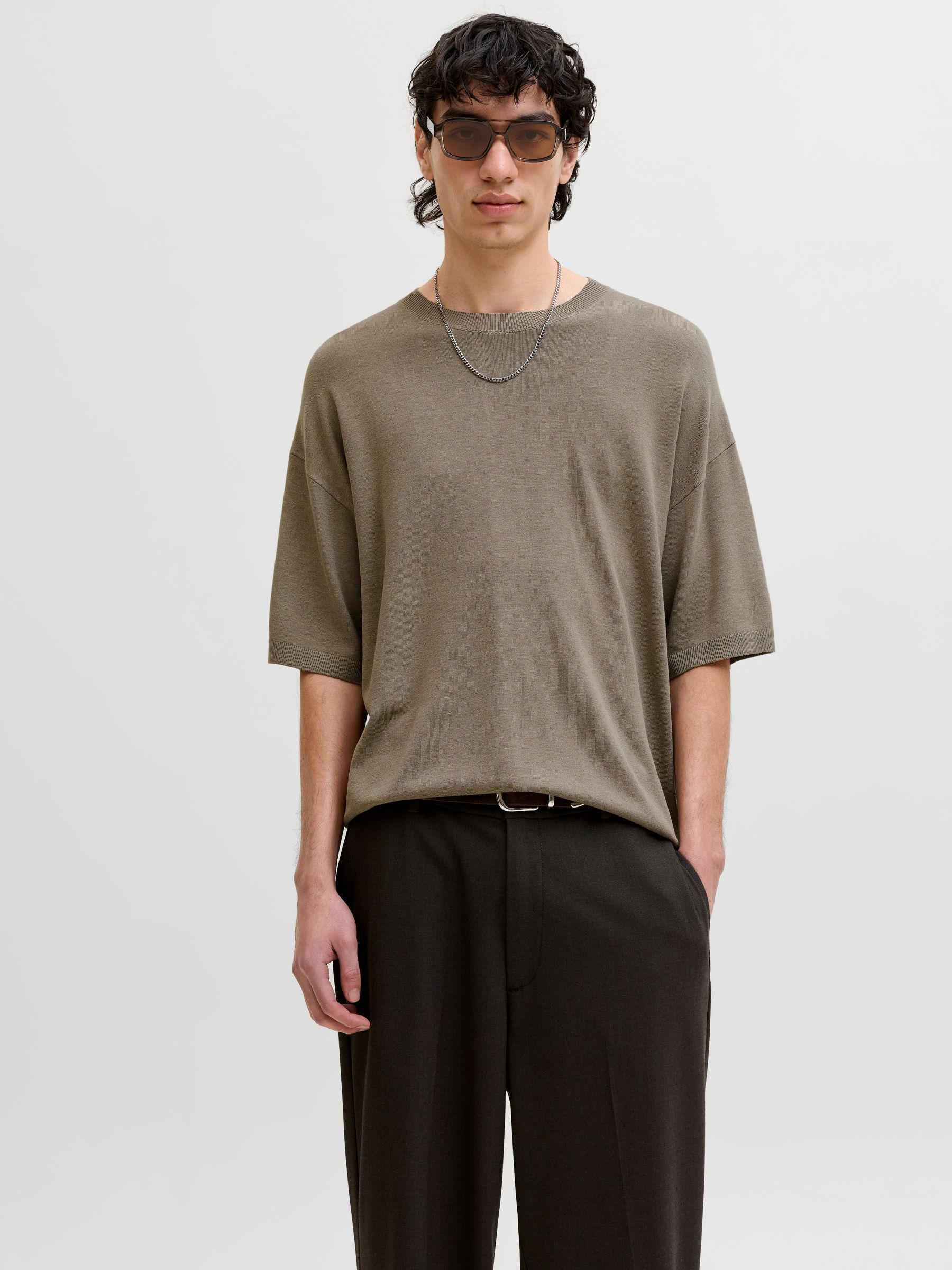 T-Shirt En Maille, JACK & JONES
