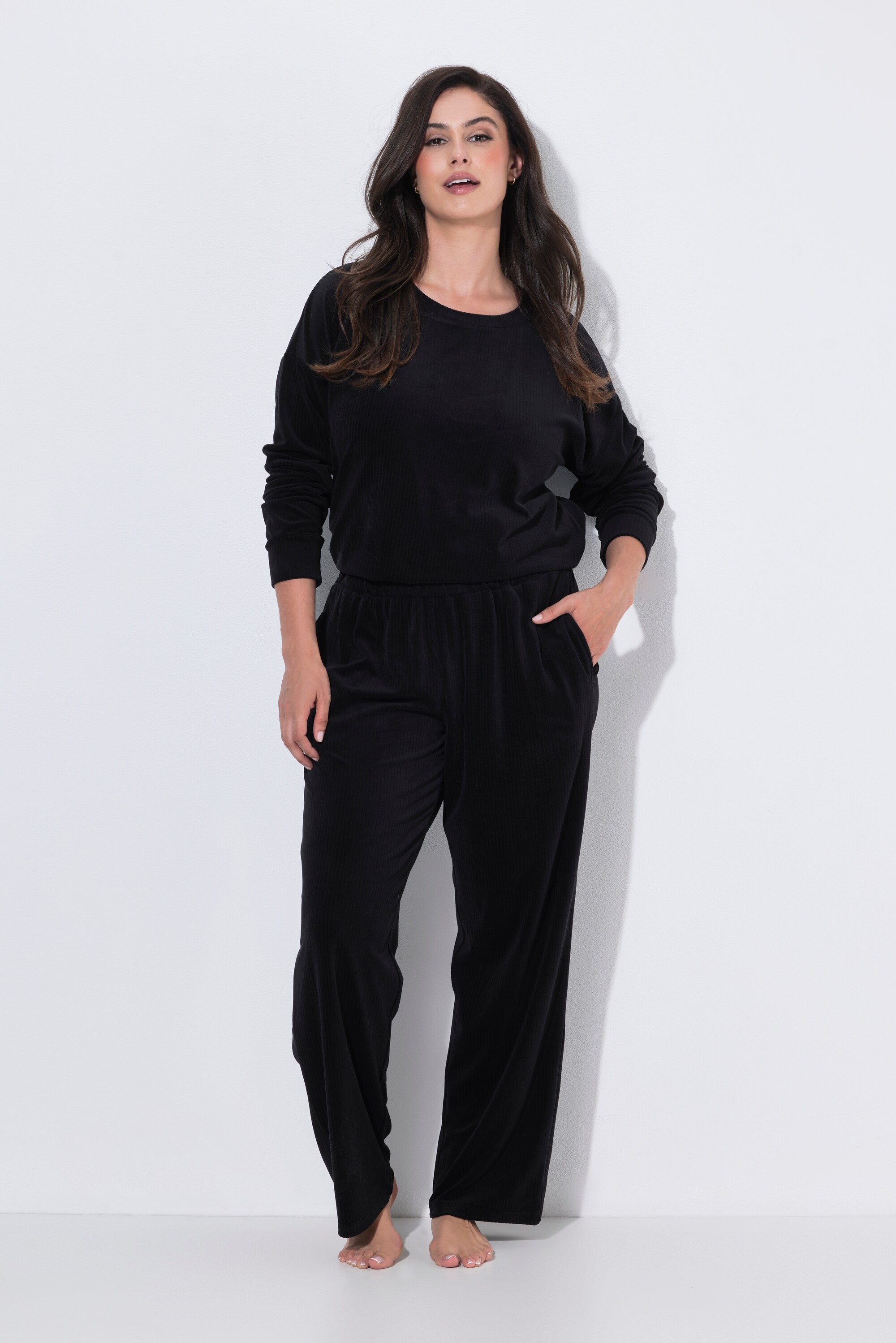 Pantalon homewear Marlene, jambe large, ULLA POPKEN