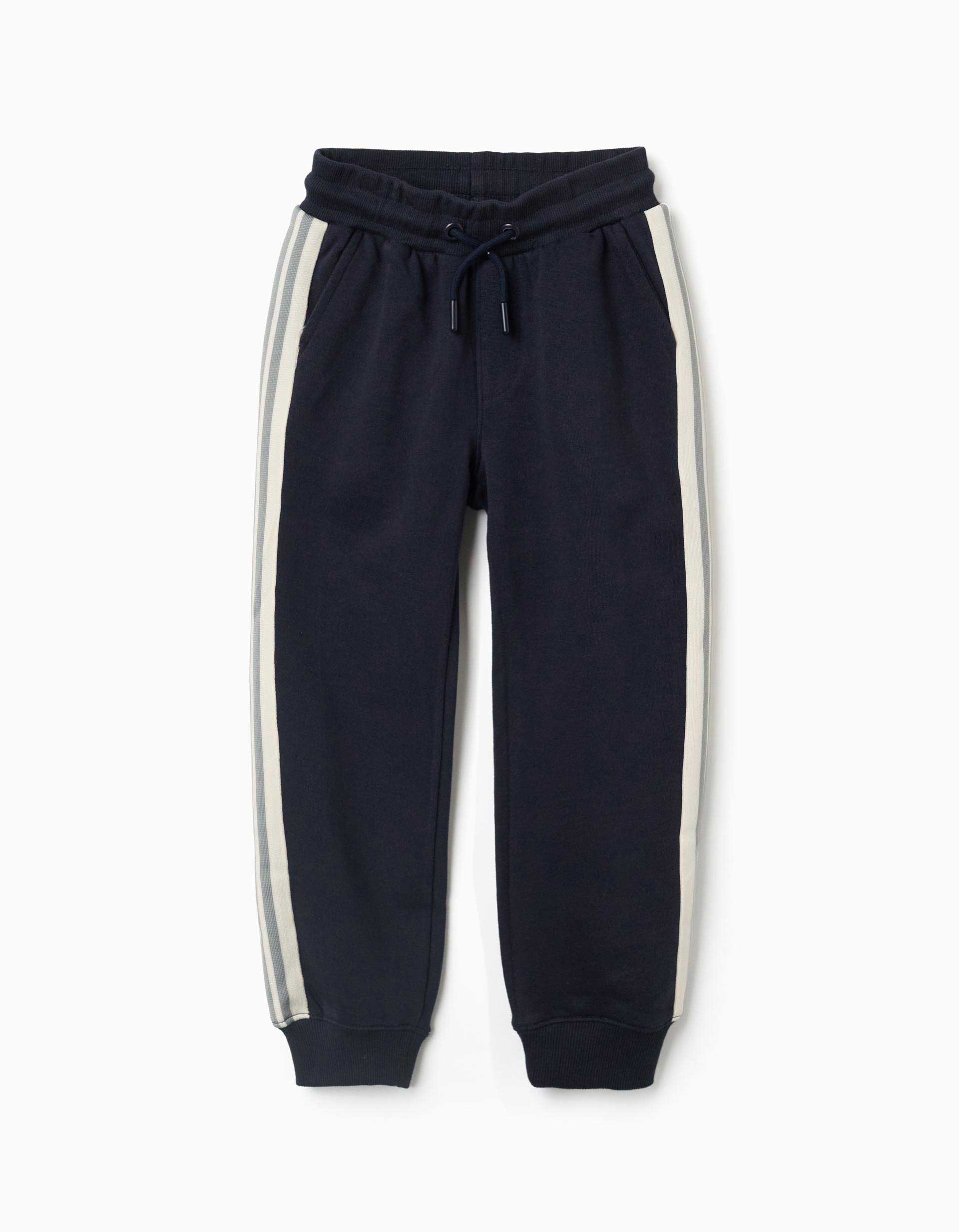 Pantalon de jogging en coton avec bande à rayures, ZIPPY