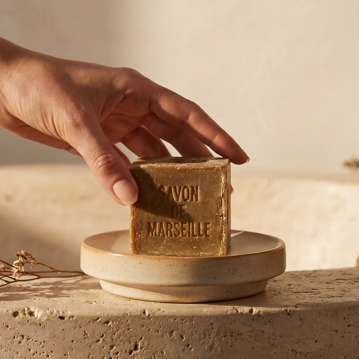 Porte-savon - Céramique beige - ARMONIA, MAISON AUBERTIN