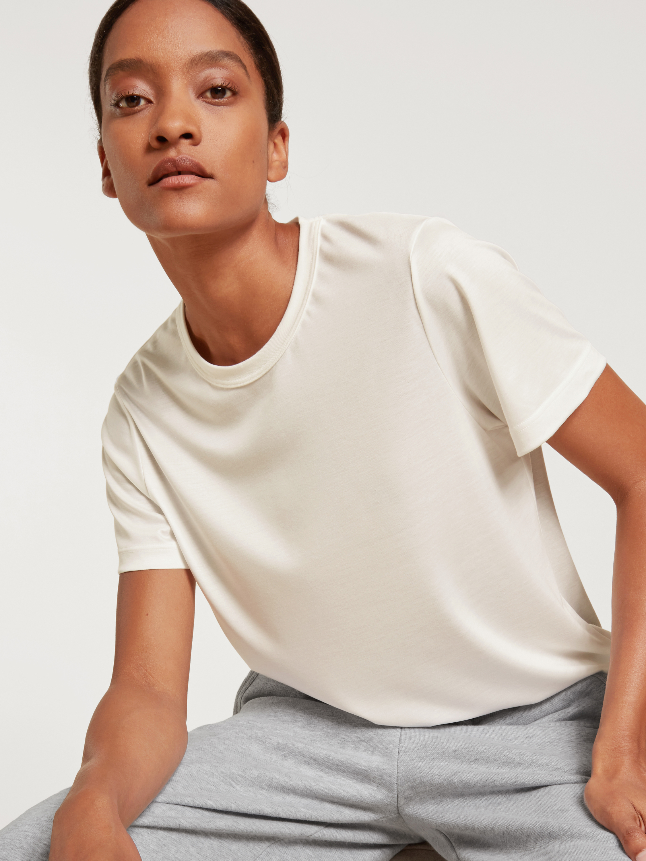 T-Shirt à manches courtes, Cradle to Cradle Certified® manches courtes Coton LOUNGE & RELAX, CALIDA
