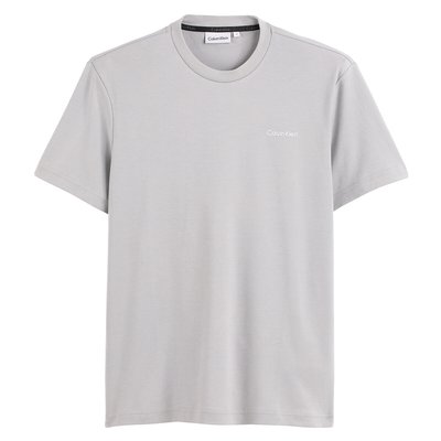 Cotton Short Sleeve T-Shirt with Small Chest Logo Print CALVIN KLEIN
