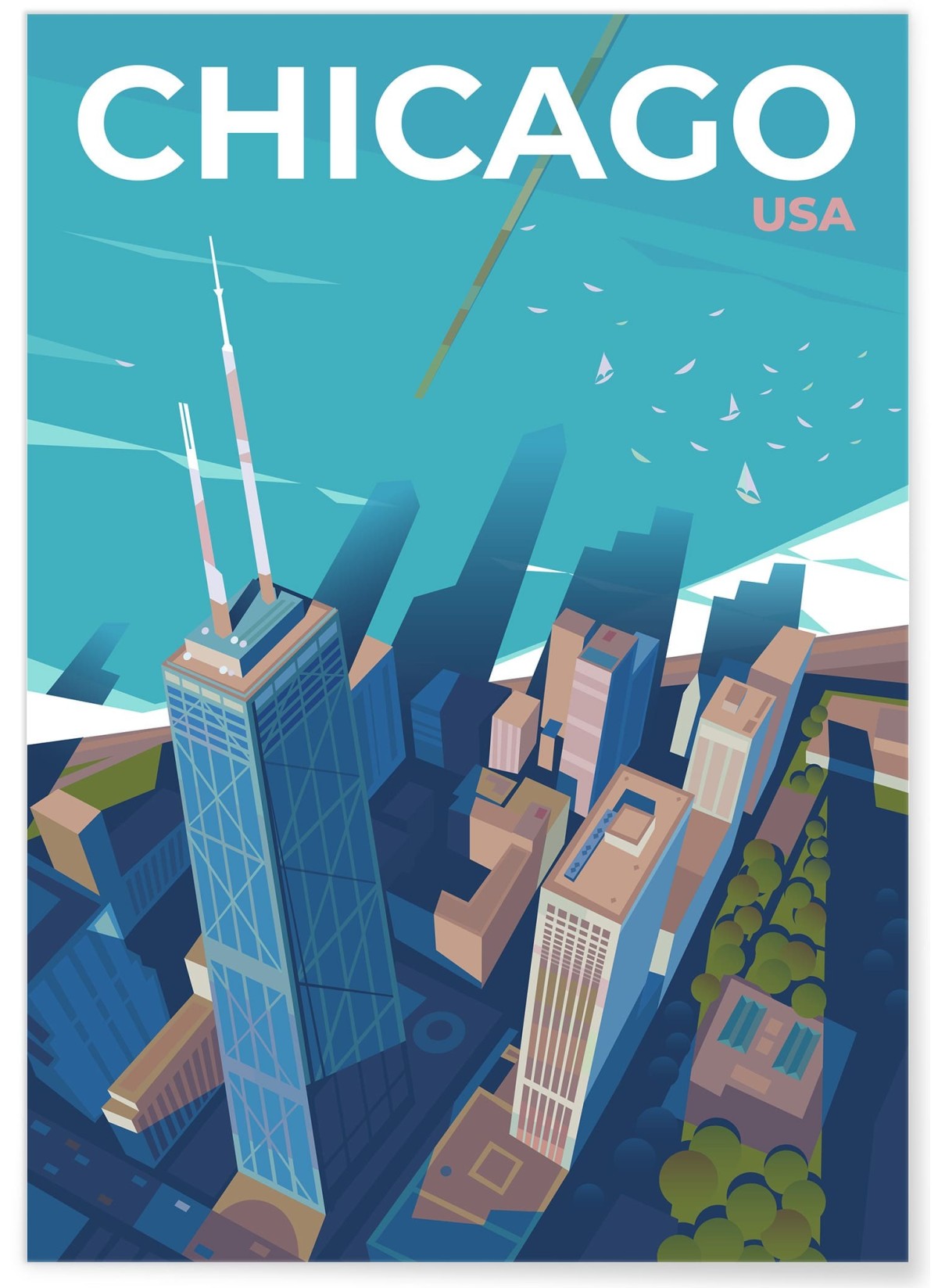 Affiche ville Chicago 3, L'AFFICHERIE
