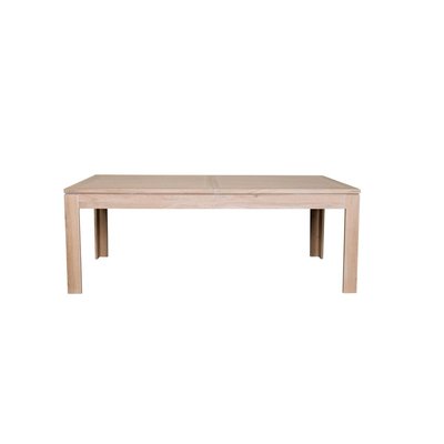 Table moderne extensible bois chêne blanchi massif L200/280 - BOSTON HELLIN, DEPUIS 1862