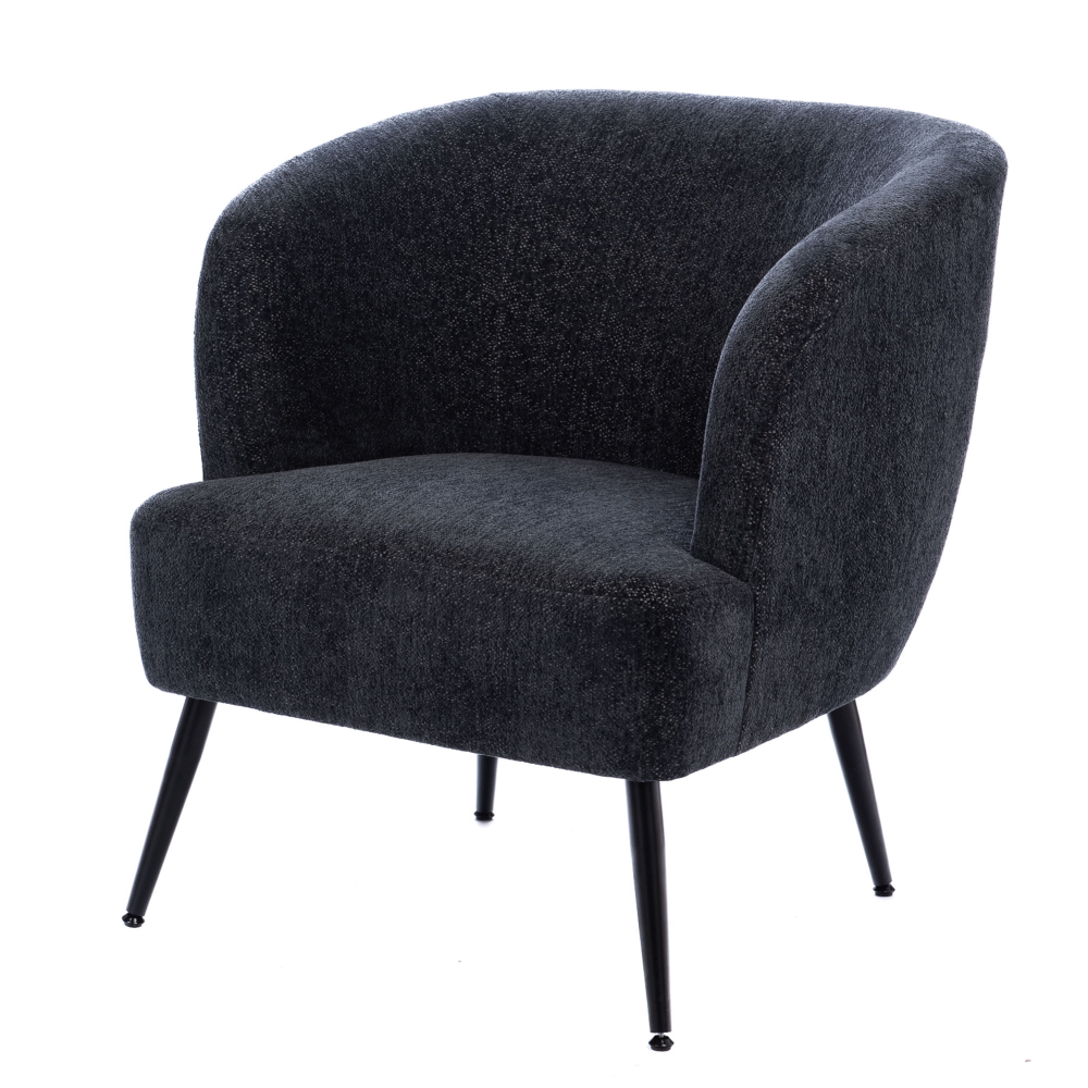 Fauteuil en tissu et métal Tallinn, AMADEUS