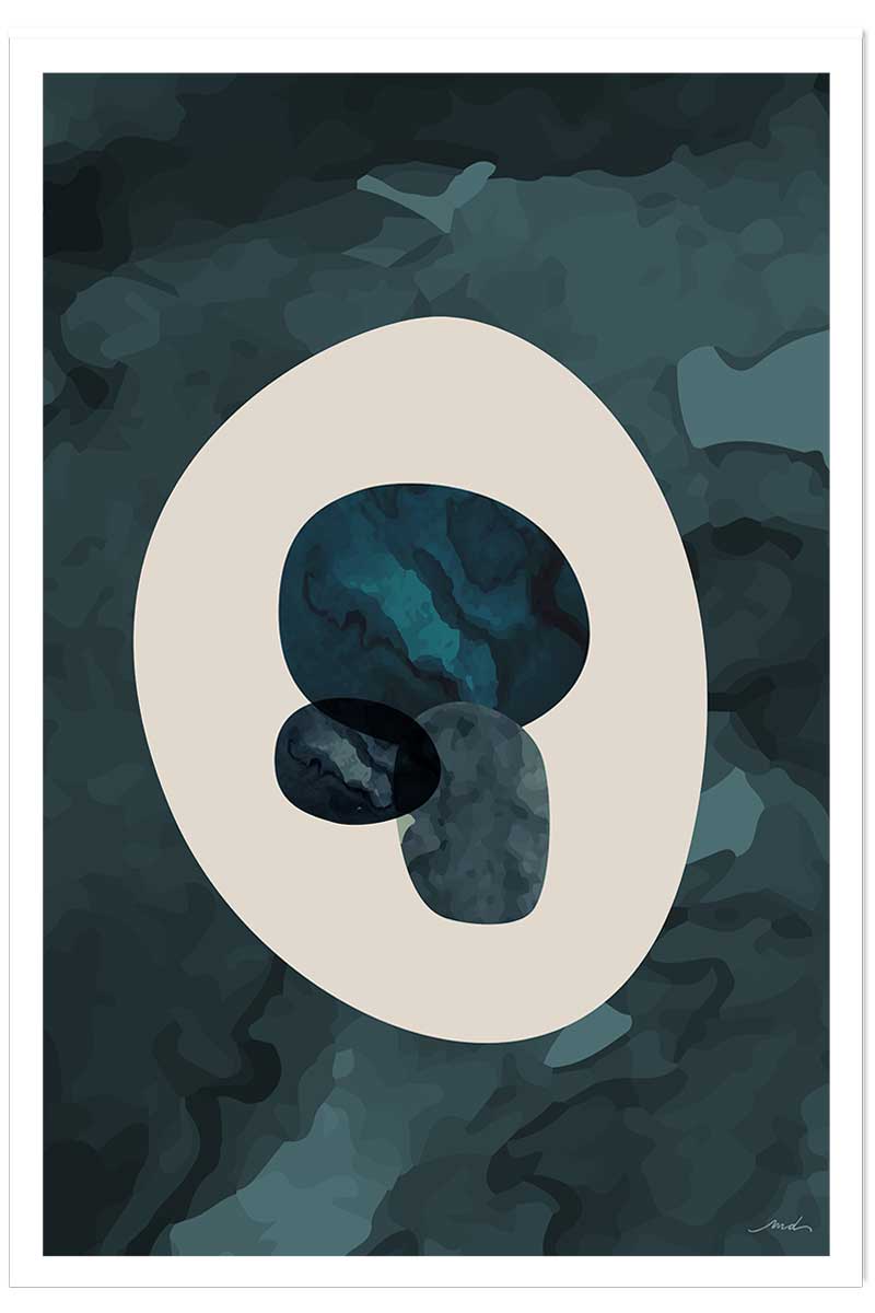 Affiche pierre labradorite, HEXOA