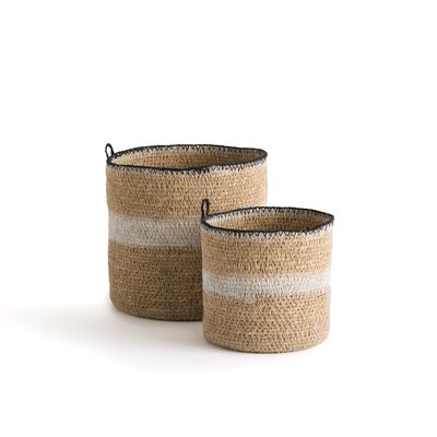 Set of 2 Saski Woven Straw Wall Baskets LA REDOUTE INTERIEURS