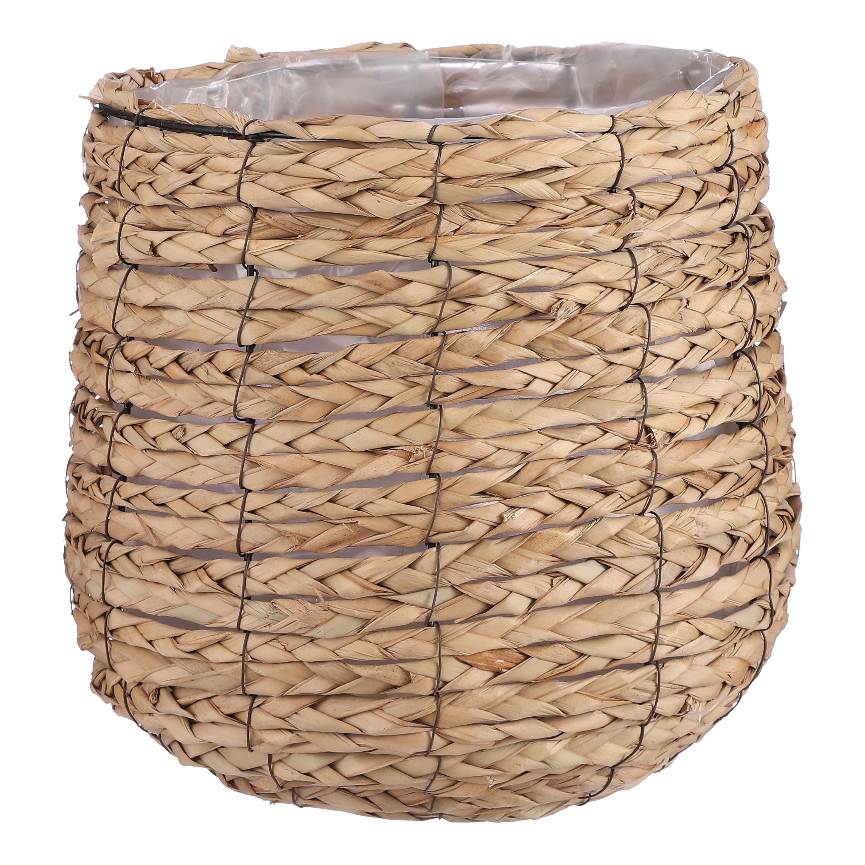 Panier à plantes en jonc de mer tressé Ø30 cm AVALON, MICA DECORATIONS