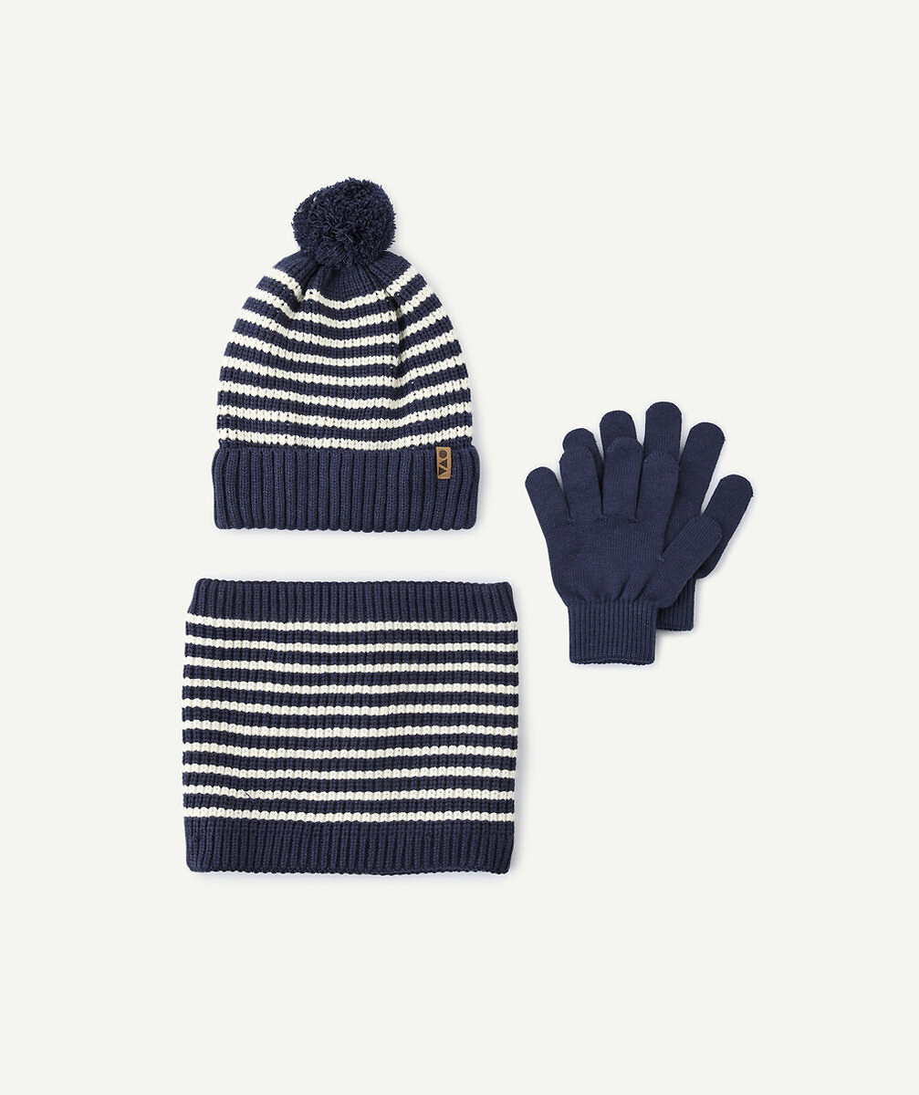 Ensemble 3 pièces, bonnet + gants + snood, TAPE A L'OEIL