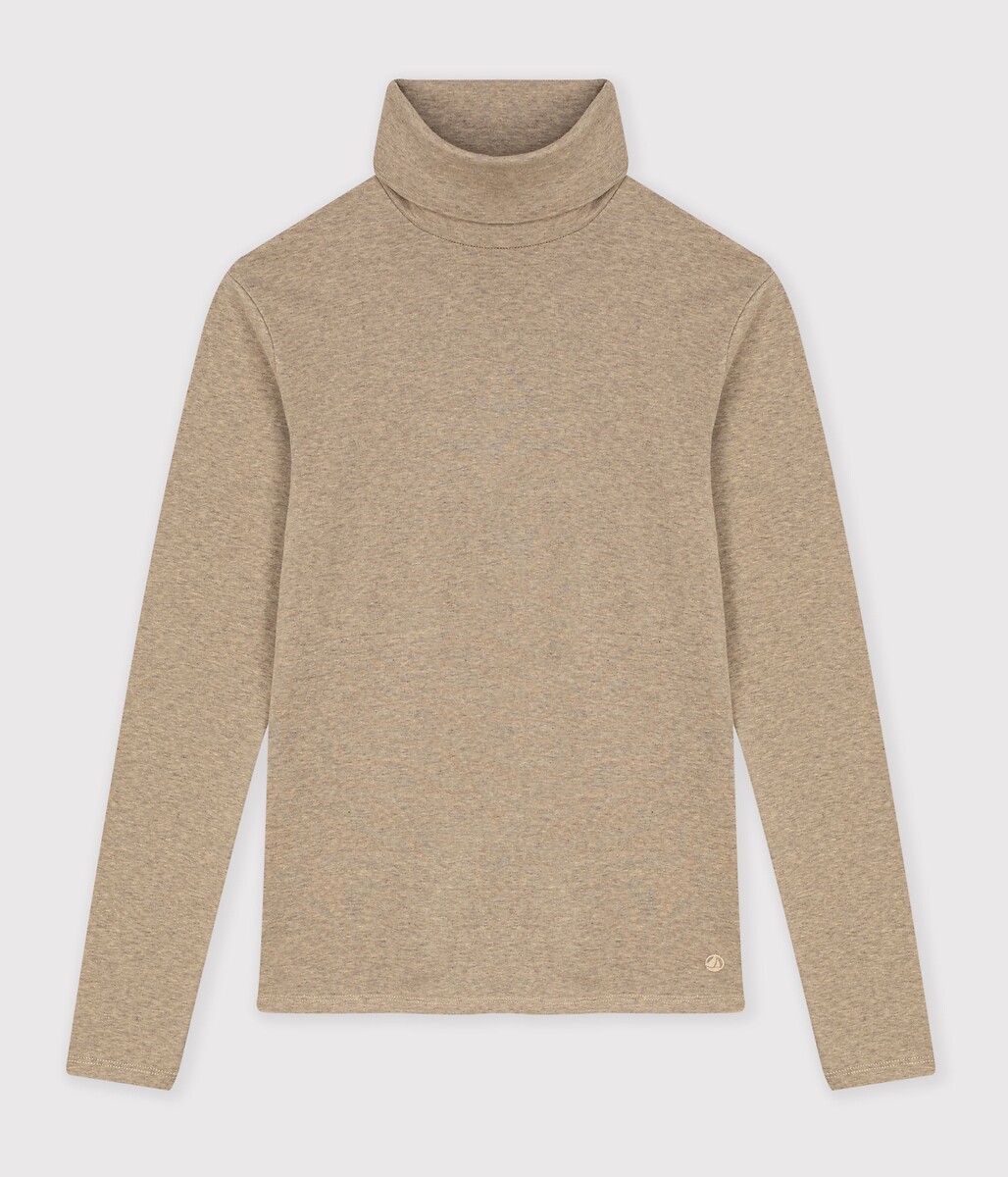 T-shirt l'Iconique col roulé en coton, PETIT BATEAU