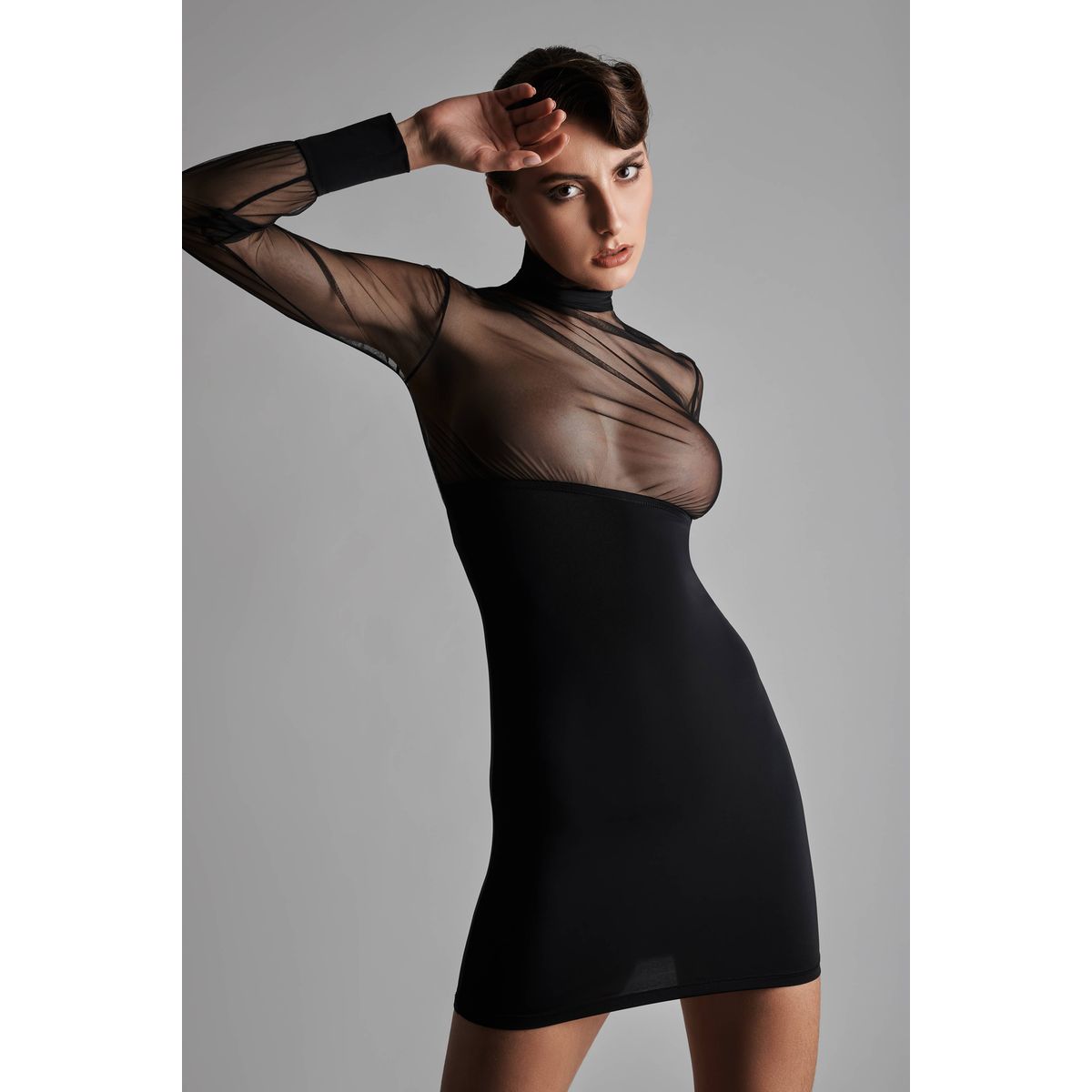 Robe madame r ve noir Maison Close La Redoute