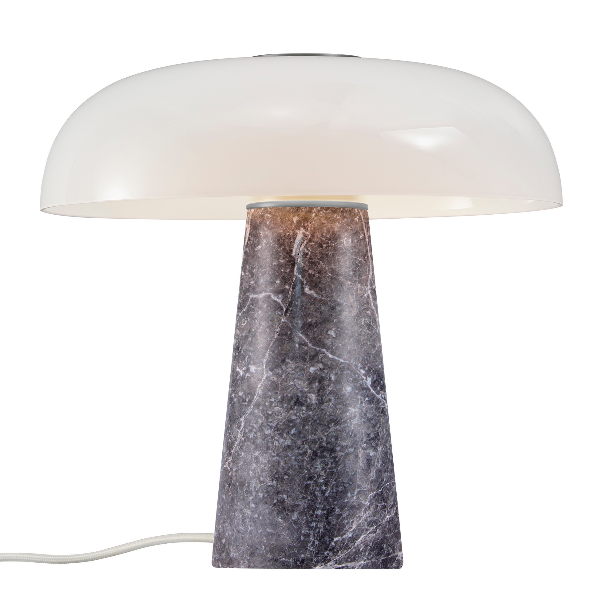 Lampe à poser forme champignon en marbre et verre, GLOSSY, DESIGN FOR THE PEOPLE