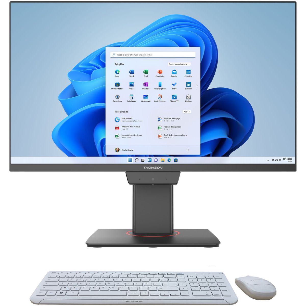 Ordinateur tout-en-un AIO A24I31216BK512C 24" Intel core i3 1215U 16 Go RAM DDR4 SSD 512 Go, THOMSON