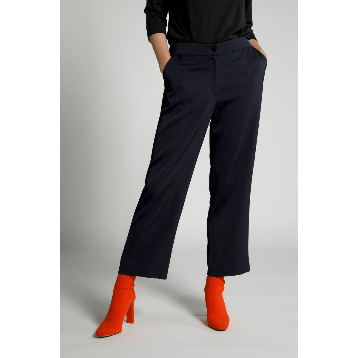 Pantalon 7/8 Taille Élastique Marron Lola Femme - 2065588-marron