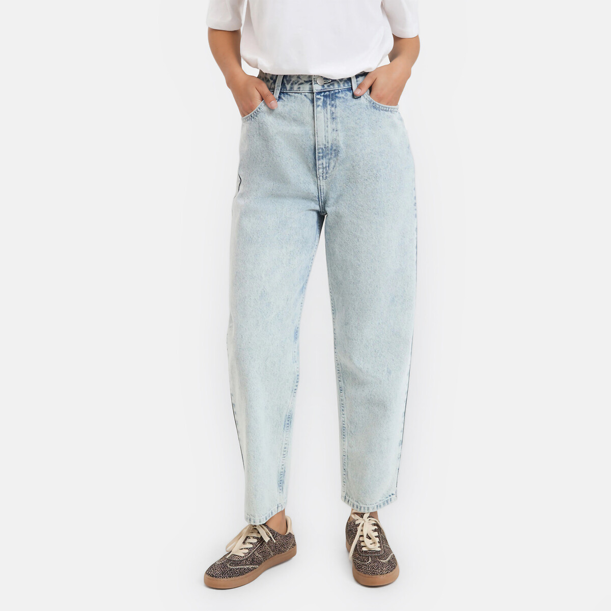 Jean mom en coton bio, Signature PAULINE, LA REDOUTE COLLECTIONS