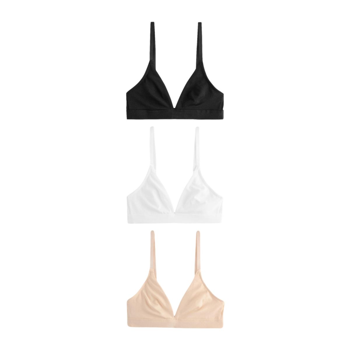 Soutien-gorge confort en coton, lot de 3, NEXT