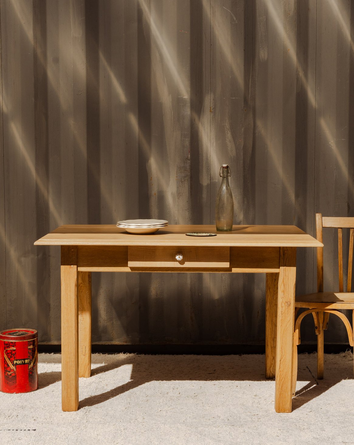 Table à manger en bois Romy N°1483 - Bon état, DEBONGOUT