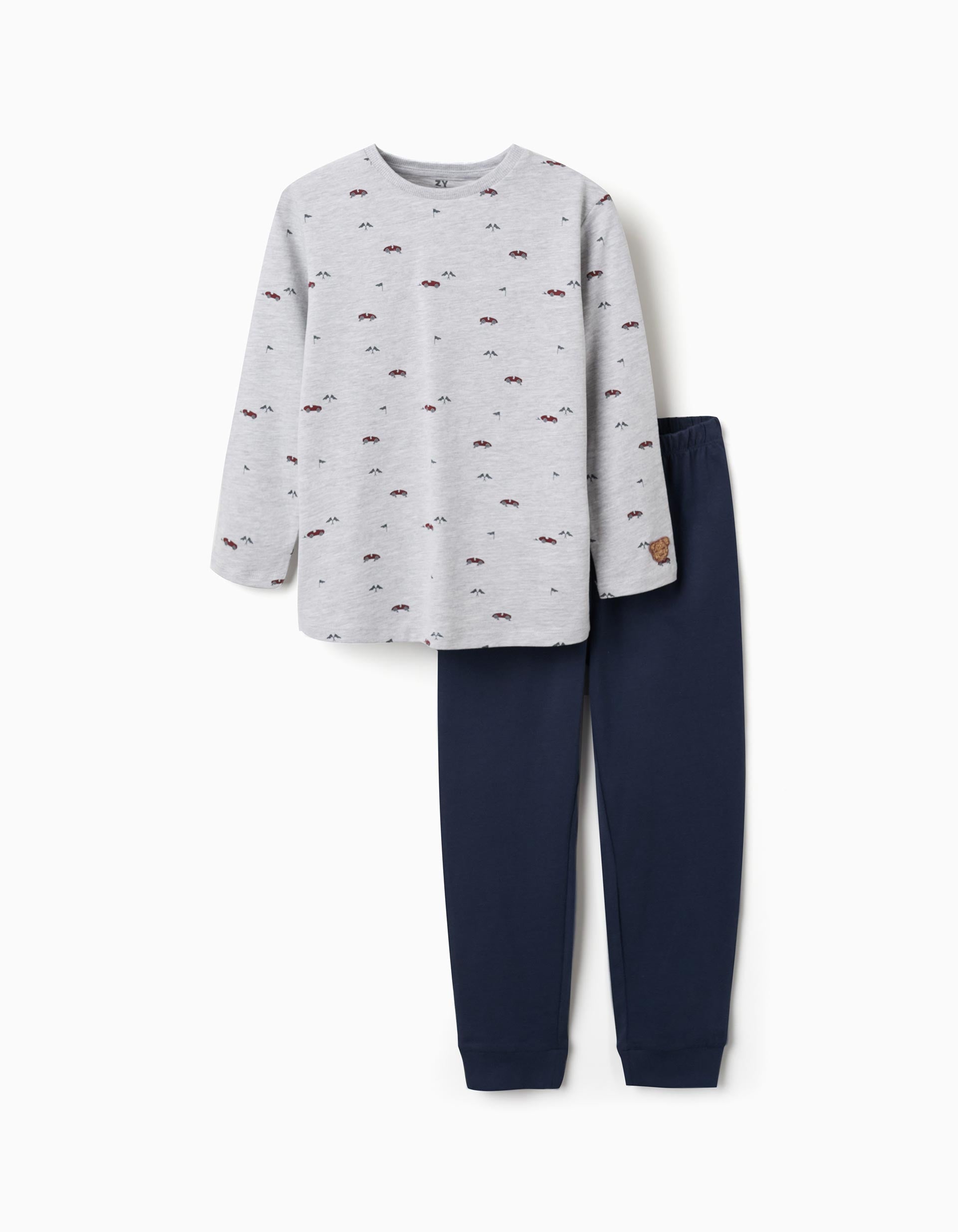 Pyjama à manches longues avec motif de voitures de course, ZIPPY