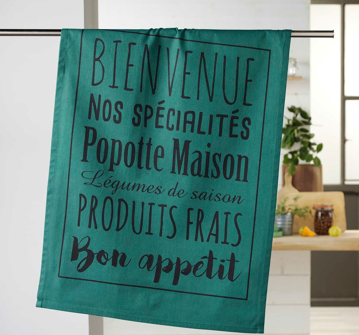 Torchon en coton Popote Maison, EDEN