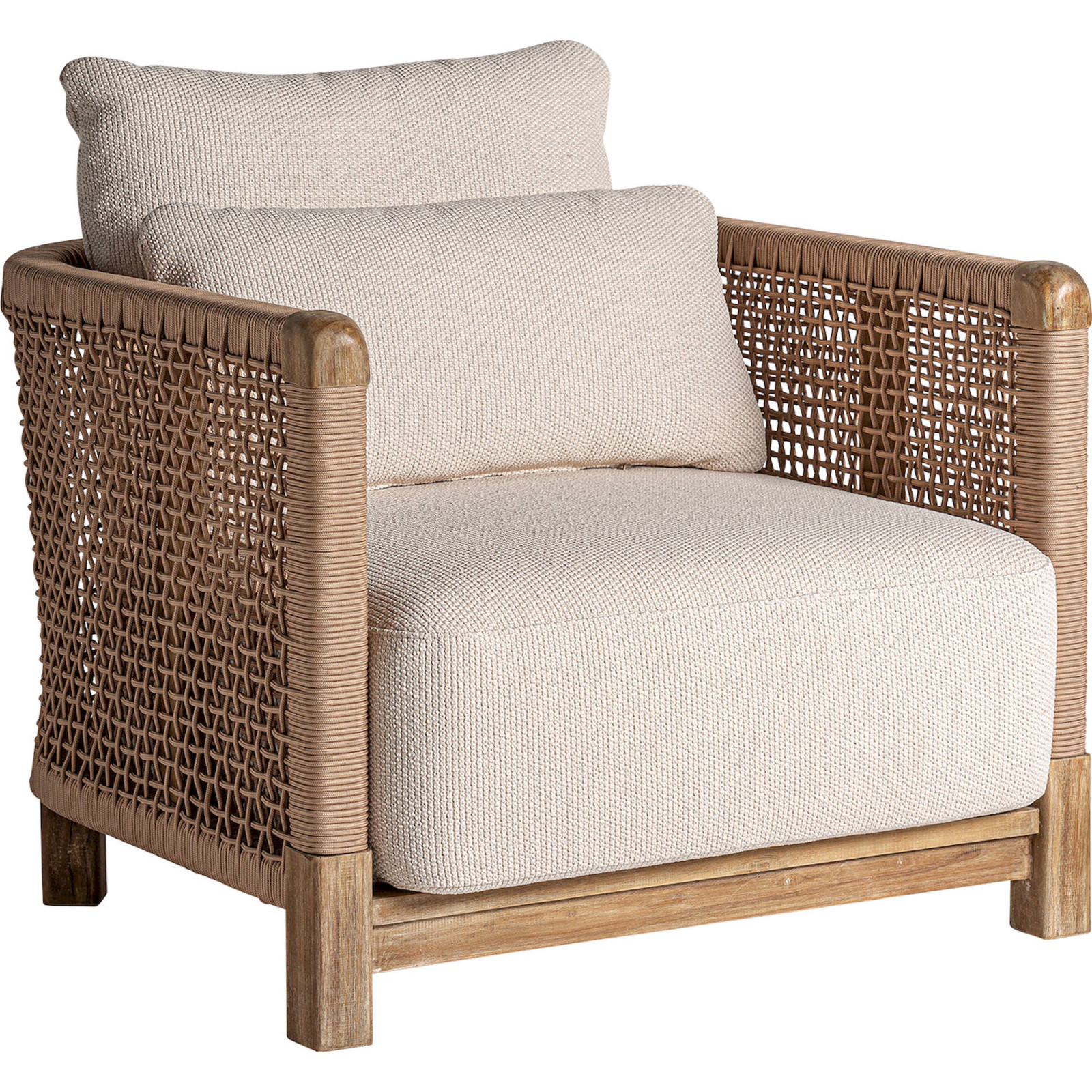 Fauteuil bohème en teck, RECOLLECTION