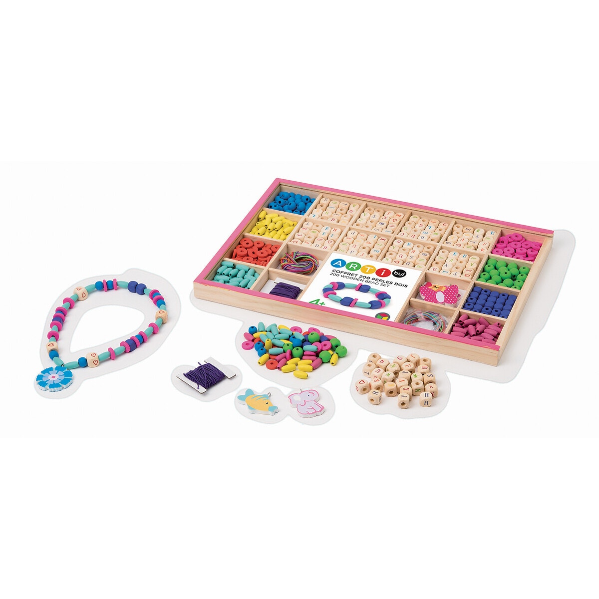 Ensemble de perles de bricolage pour enfants Kits de perles pour la  fabrication de bijoux 1000