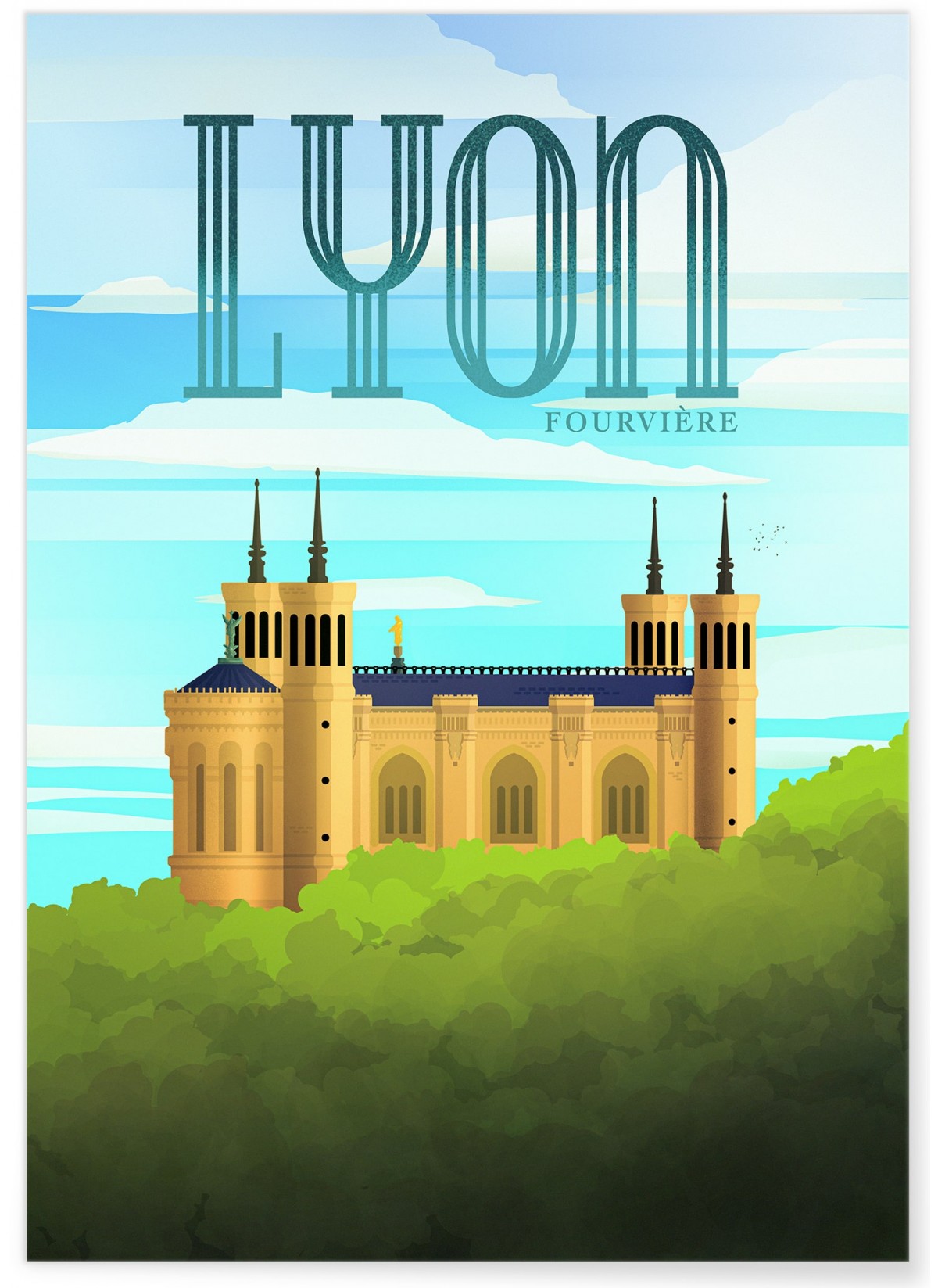 Affiche ville Lyon Fourvière, L'AFFICHERIE