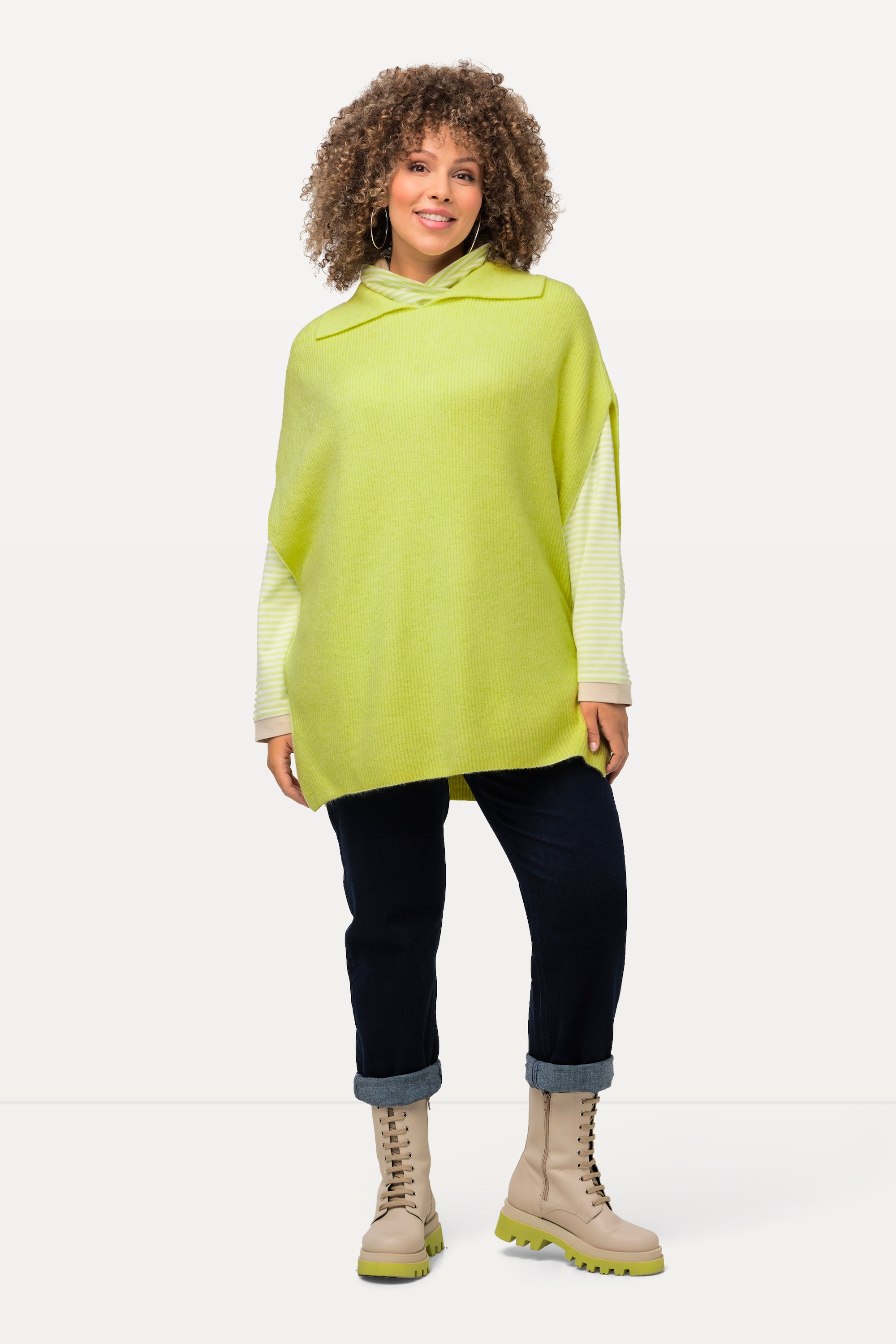 Pull sans manches oversized, bords-côtes, ULLA POPKEN