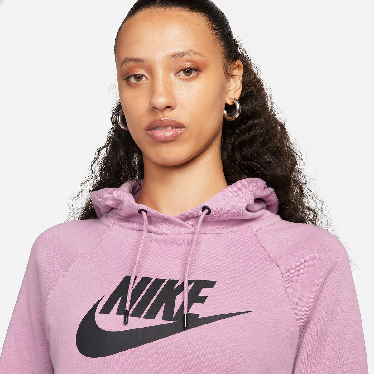 Diversen heelal vriendelijke groet Hoodie met logo en centrale zak roze Nike | La Redoute