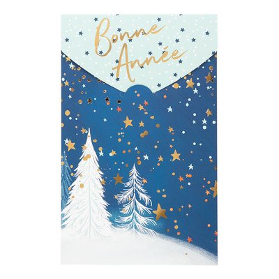 Carte de vœux avec enveloppe - lot de 4 cartes Bonne Année DRAEGER PARIS