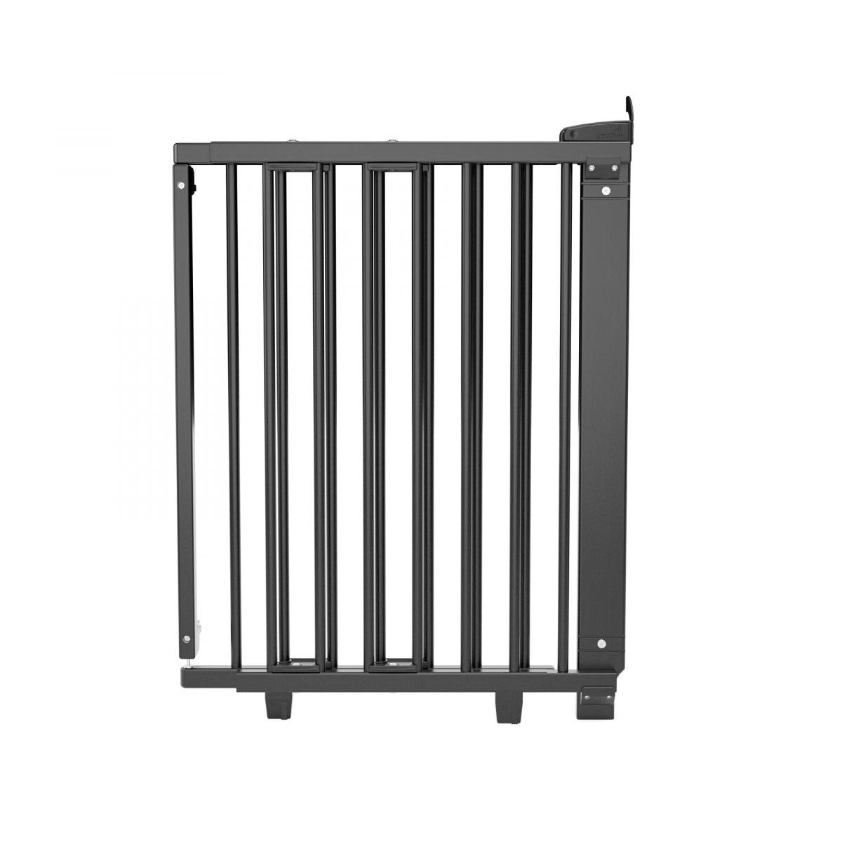 Barrière de porte pivotante en bois noir 58-105cm, GEUTHER