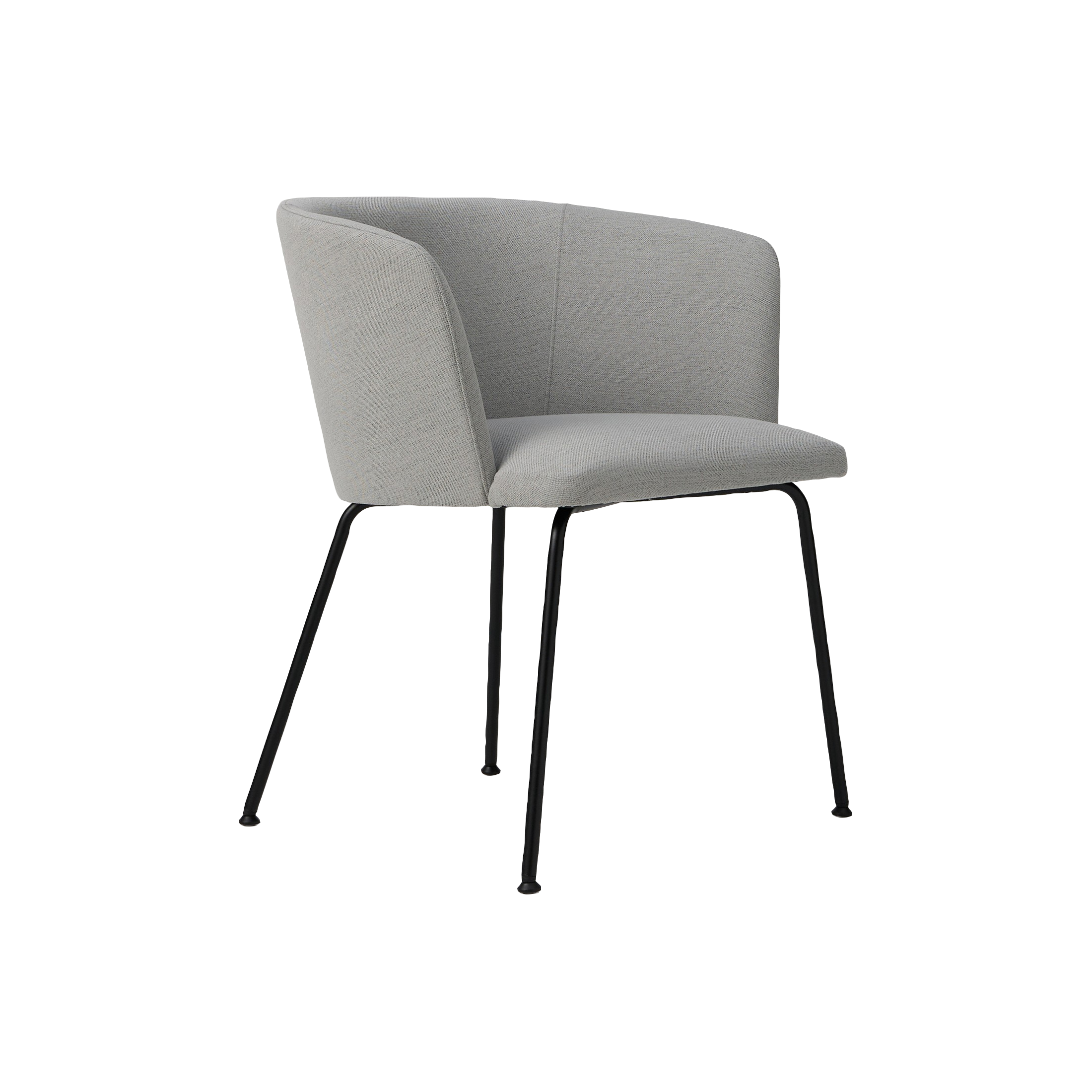 Chaise avec accoudoirs tissu pieds métal - MARION, CAMIF