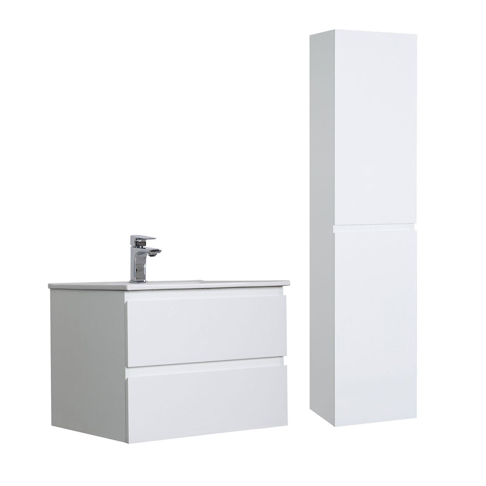 Meuble simple +vasque +colonne SORRENTO, MOB IN
