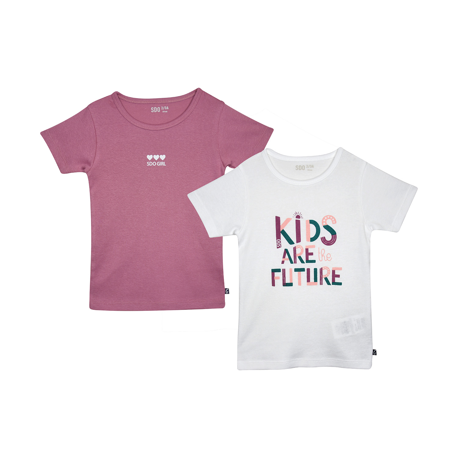 Lot de 2 tee shirts mariana manches courtes enfant, SUCRE D'ORGE