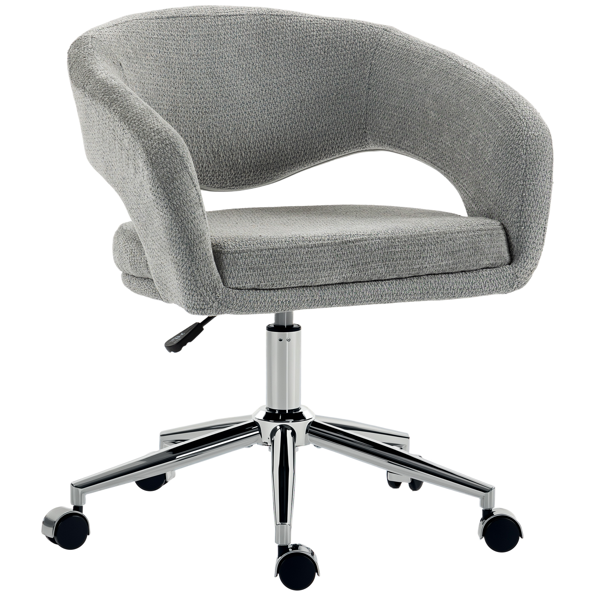 Chaise de bureau Chenille (100 % polyester), HOMCOM