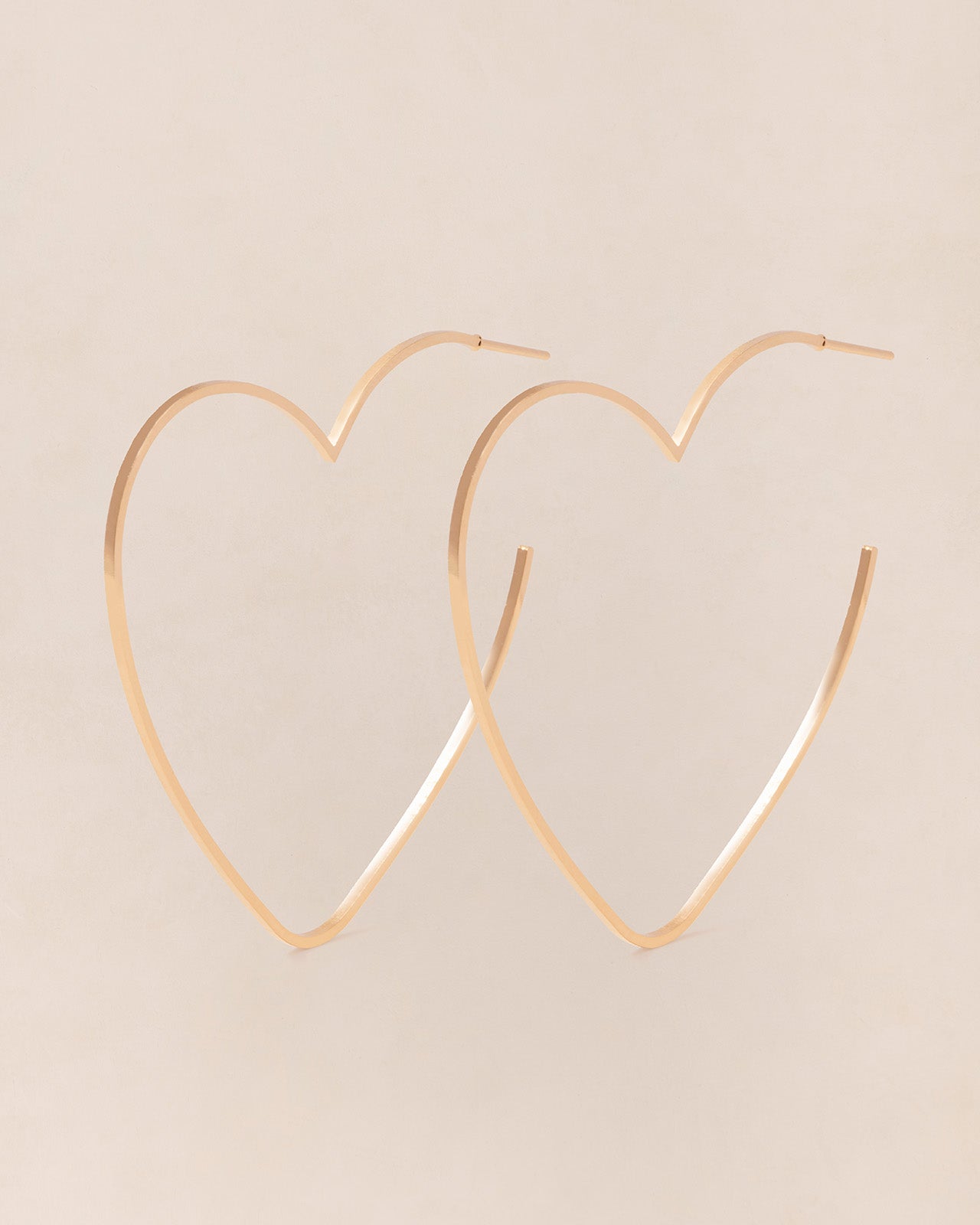 Boucles d'oreilles créoles cœurs, EMOI EMOI