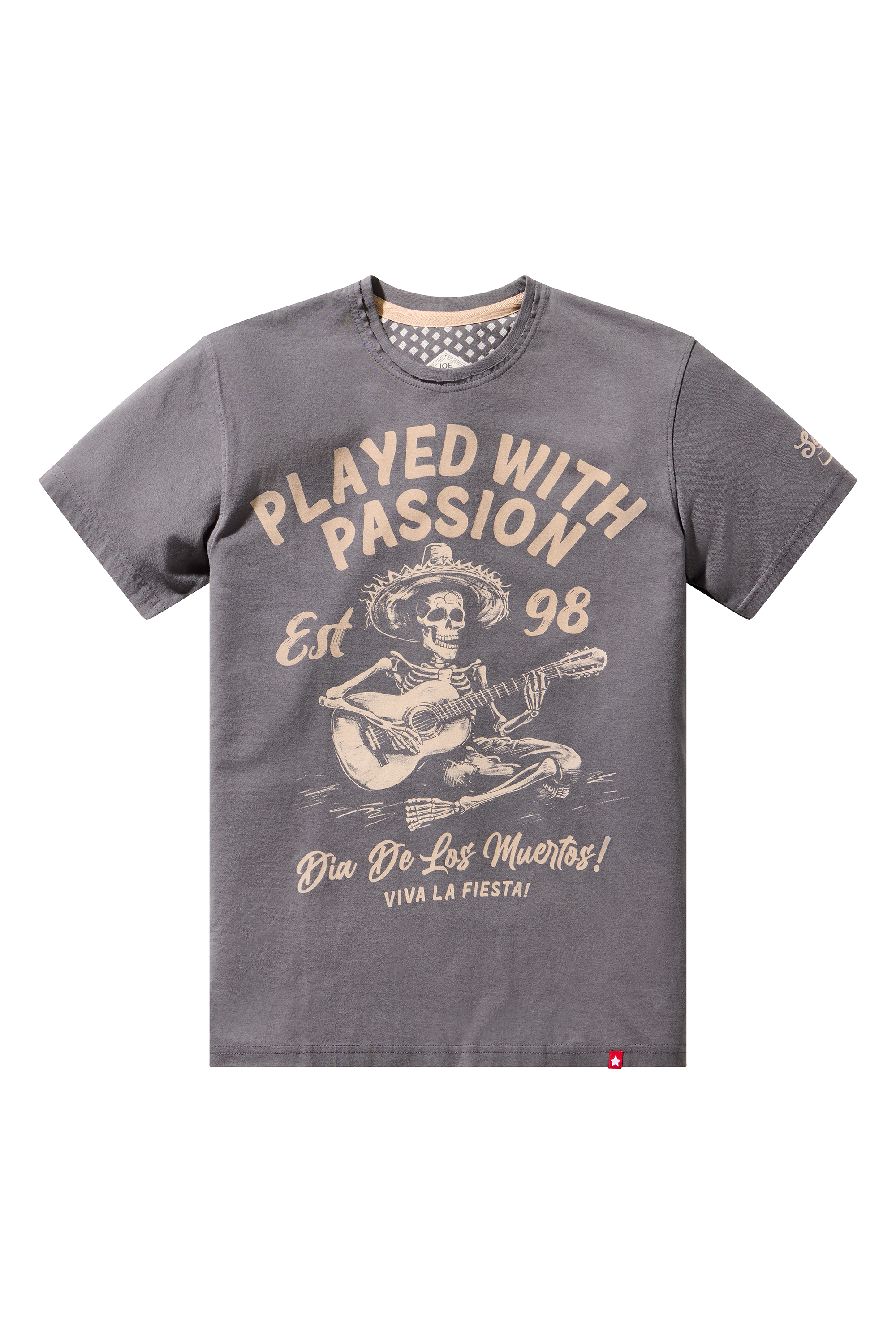 T-shirt graphique guitare squelette, JOE BROWNS