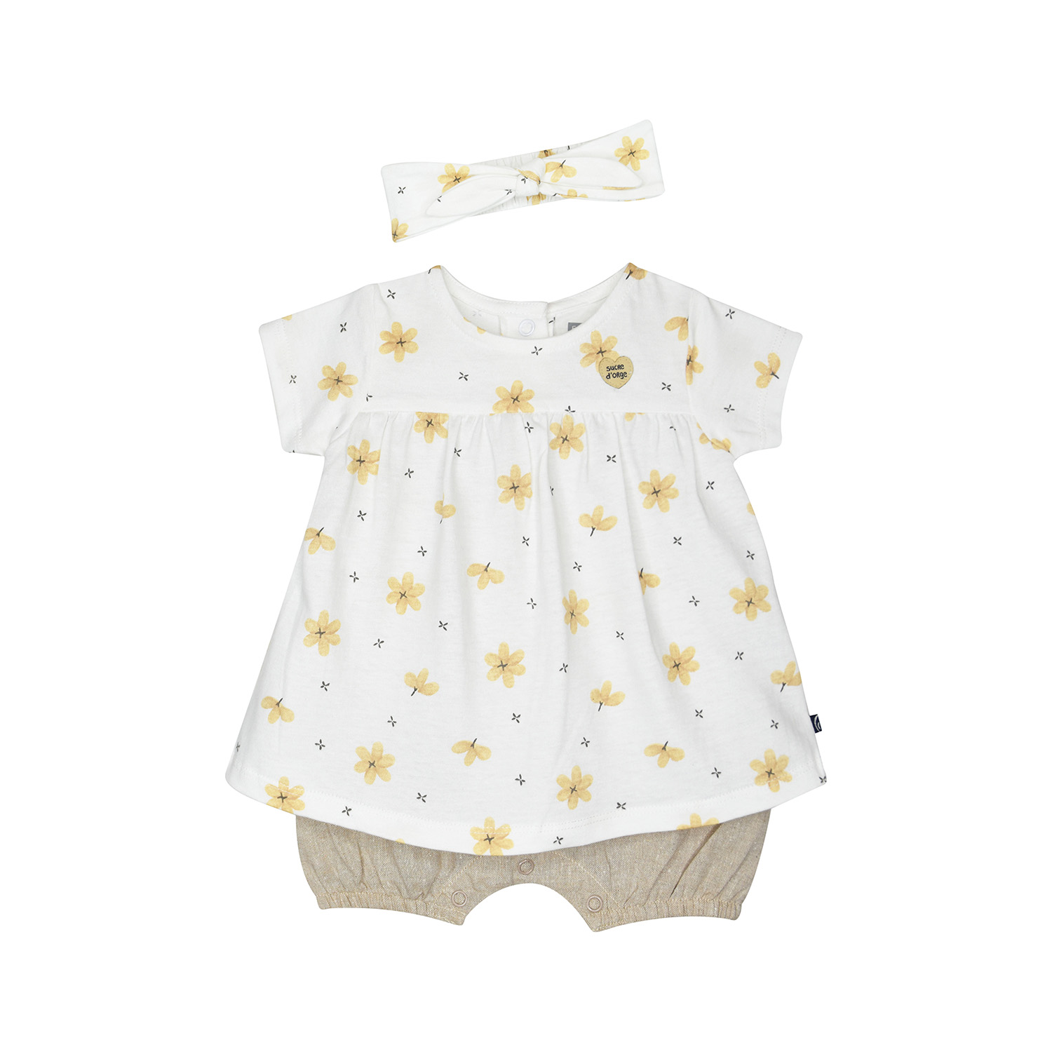 Combirobe bandeau glaieul naissance, SUCRE D'ORGE