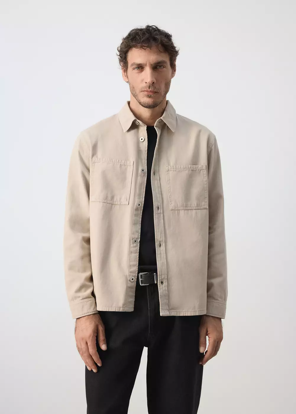 Surchemise en jean poches, MANGO MAN
