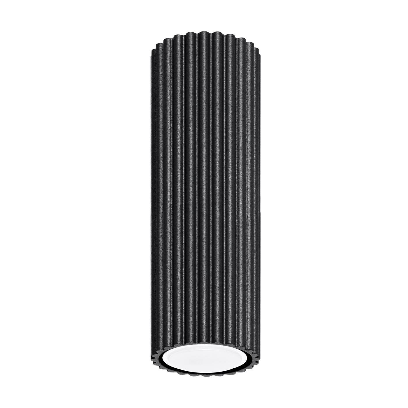 Plafonnier Aluminium Noir GU10 1 Karbon 20, EDEN