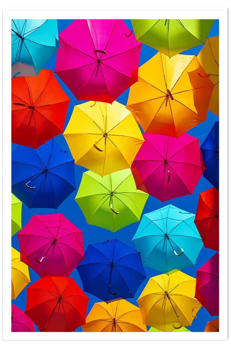 Affiche ciel de parapluies, HEXOA