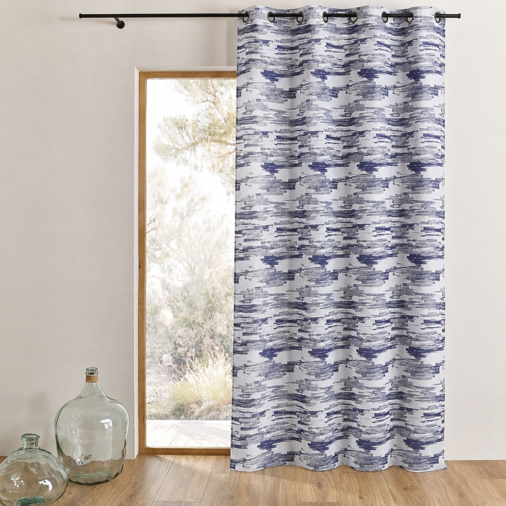 Rideau isolant thermique et sonore motif camouflage, HOME MAISON