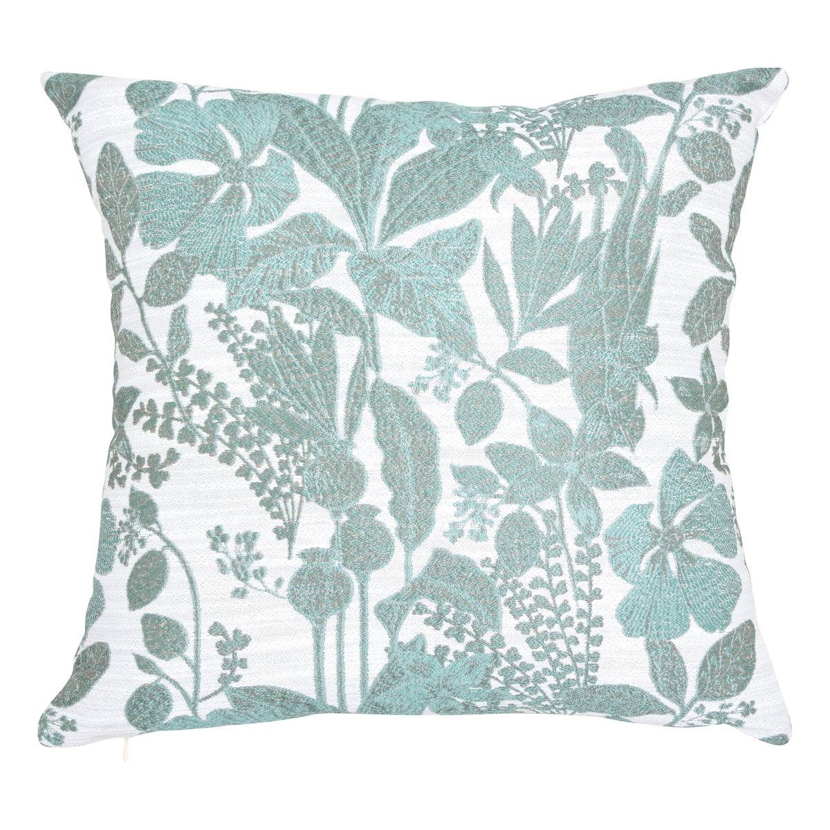 Coussin carré motif végétal SAMARA, ATMOSPHERA