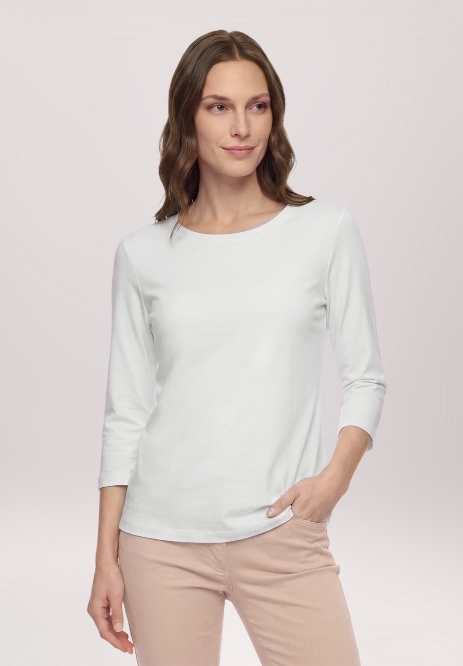 T-shirt basique à encolure ronde, BETTY BARCLAY